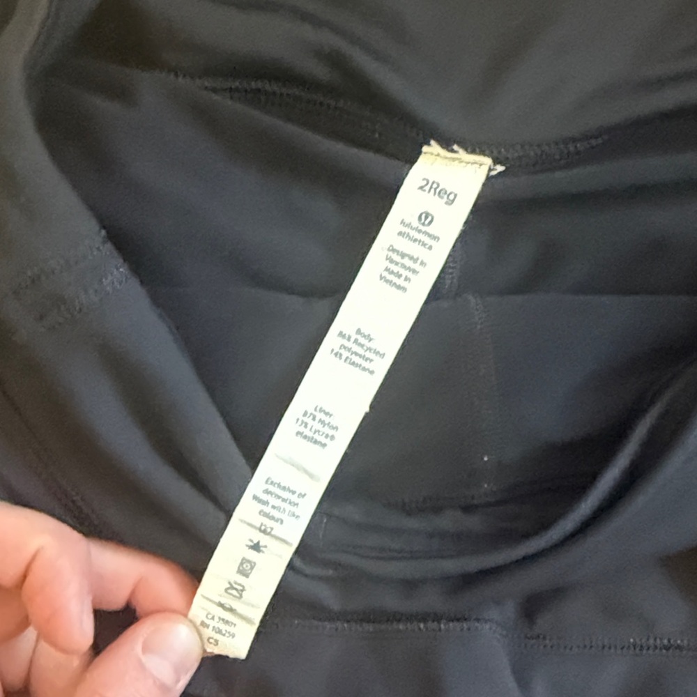 Lululemon Black Athletic Skort - Picture 6 of 8